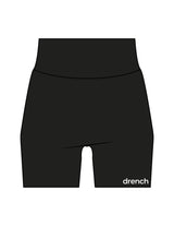 The Basic Short - Black - Drench - Left Leg - Printed - White