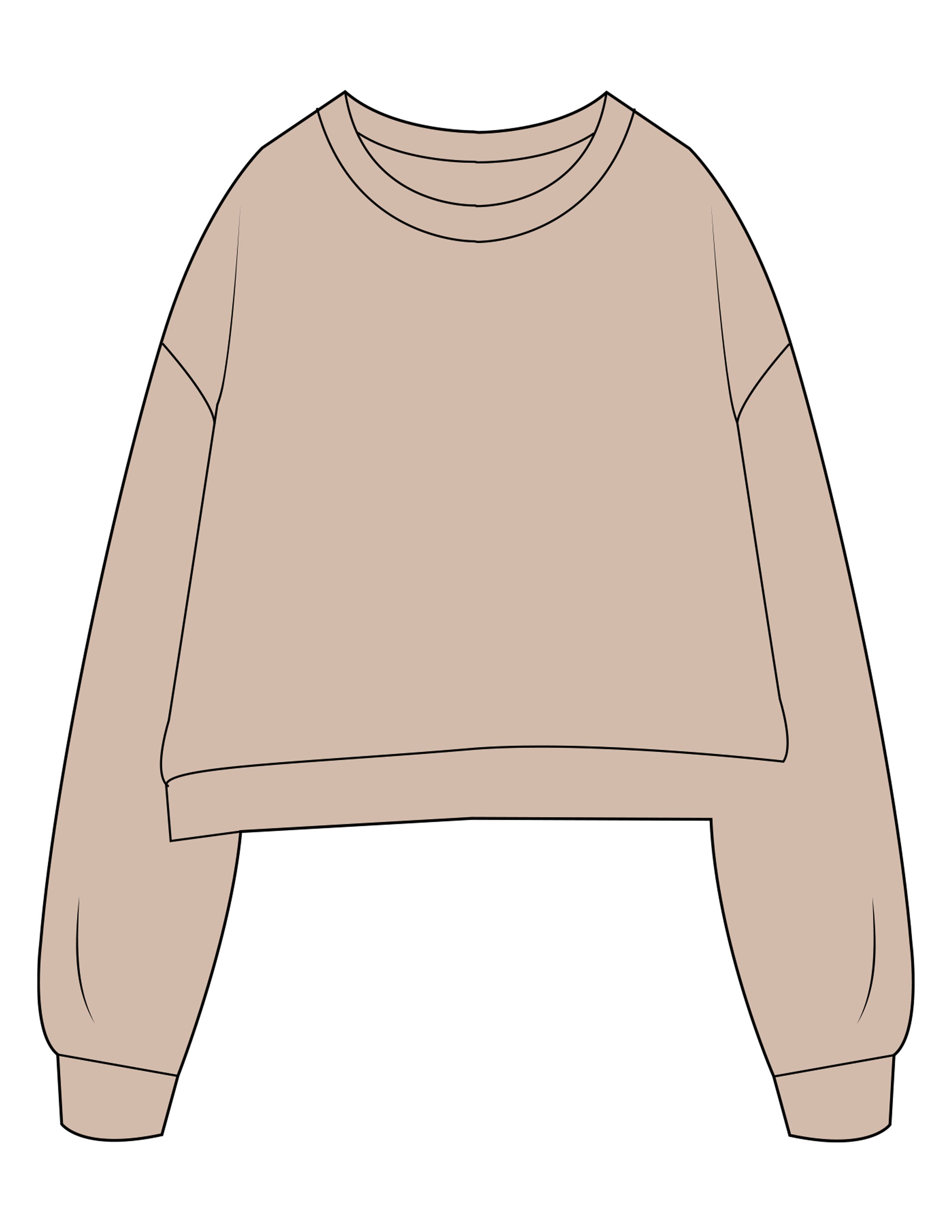 The Studio Crop - Taupe - Skulpt Lagree - Center Back - Printed - Bone