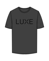 The Mens Tee - Charcoal - Lagree Luxe - Center Chest & Back Neckline - Printed - Black