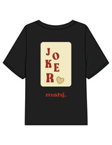 The Midweight Crop Tee - Black - Barnes. The Label - Left Chest & Back Joker - Printed - Full Color