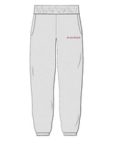The Mens Sweatpants - Heather - Renew - Left Leg - Red
