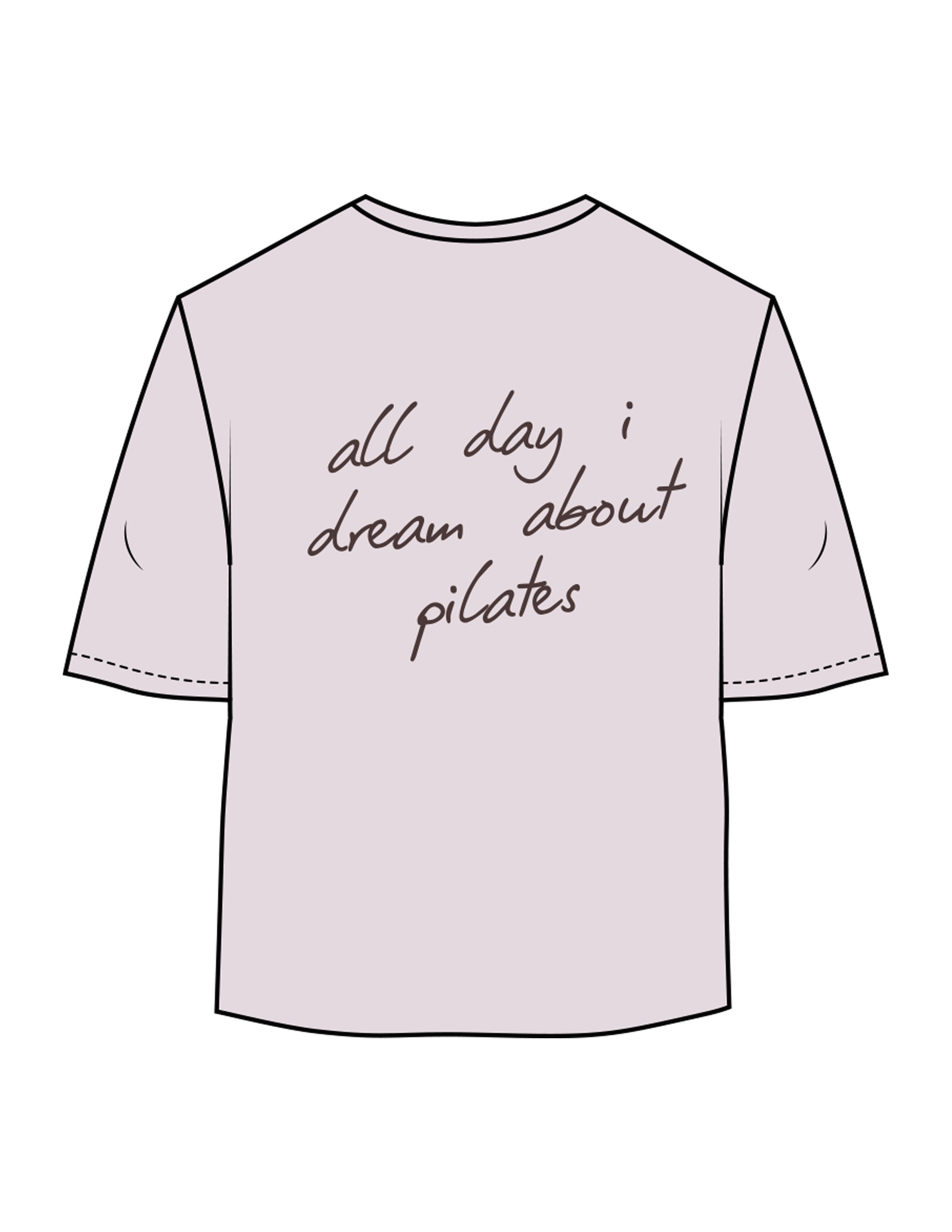 The Oversized Crop Tee - Orchid - Ritual Body - Center Chest Inverted & Back Script - Printed - Brown