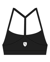 The Basic Bra - Black - M4Lagree - Back Center Icon - White