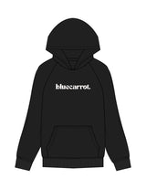 The Mens Hoodie - Black - BlueCarrot - Center Chest - Printed - Off White