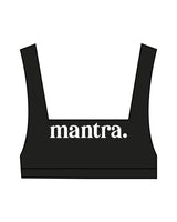 The Box Cut Bra - Black - Mantra - Center Chest & Back Center - Printed - Black