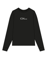 The Womens Long Sleeve - Black - C2 Financial - Center Chest - Printed - White