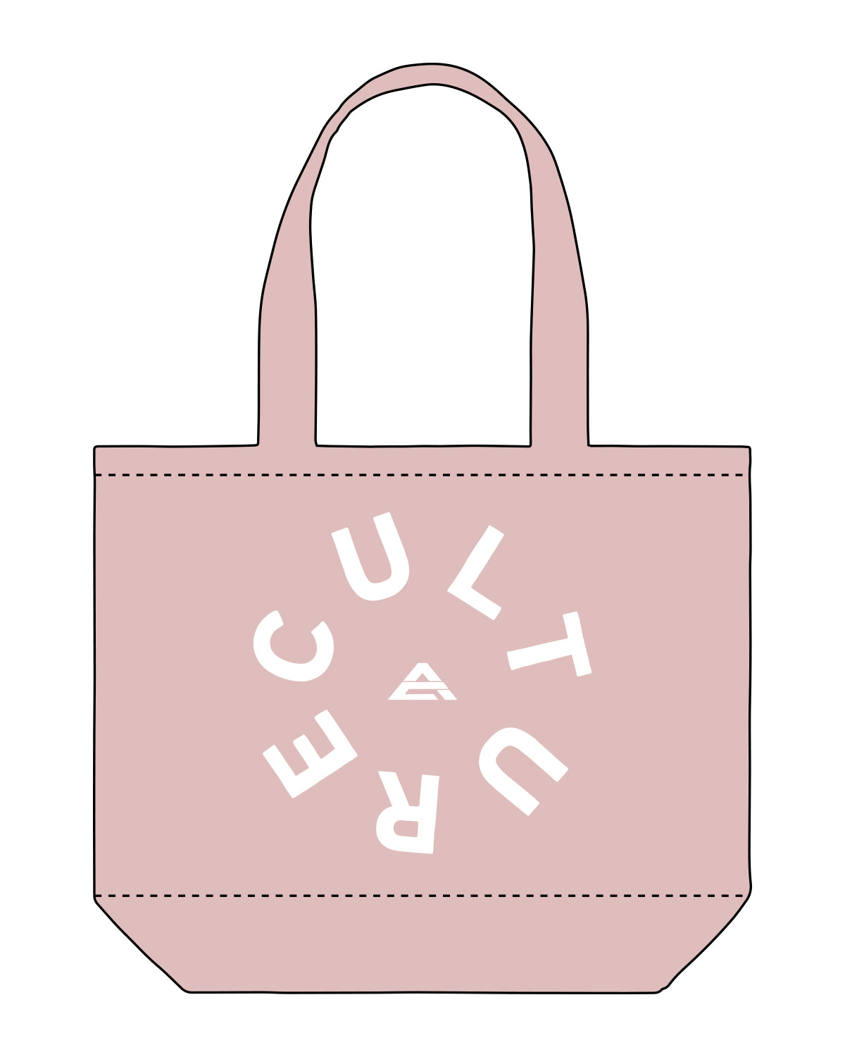 The Tote Bag - Light Pink - Athletic Culture - Center Stacked - White