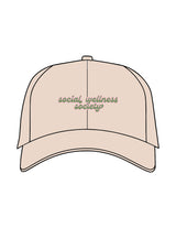 The Dad Hat - Stone - SWS - Center Crown Stacked & Back Icon - Embroidered - Full Color