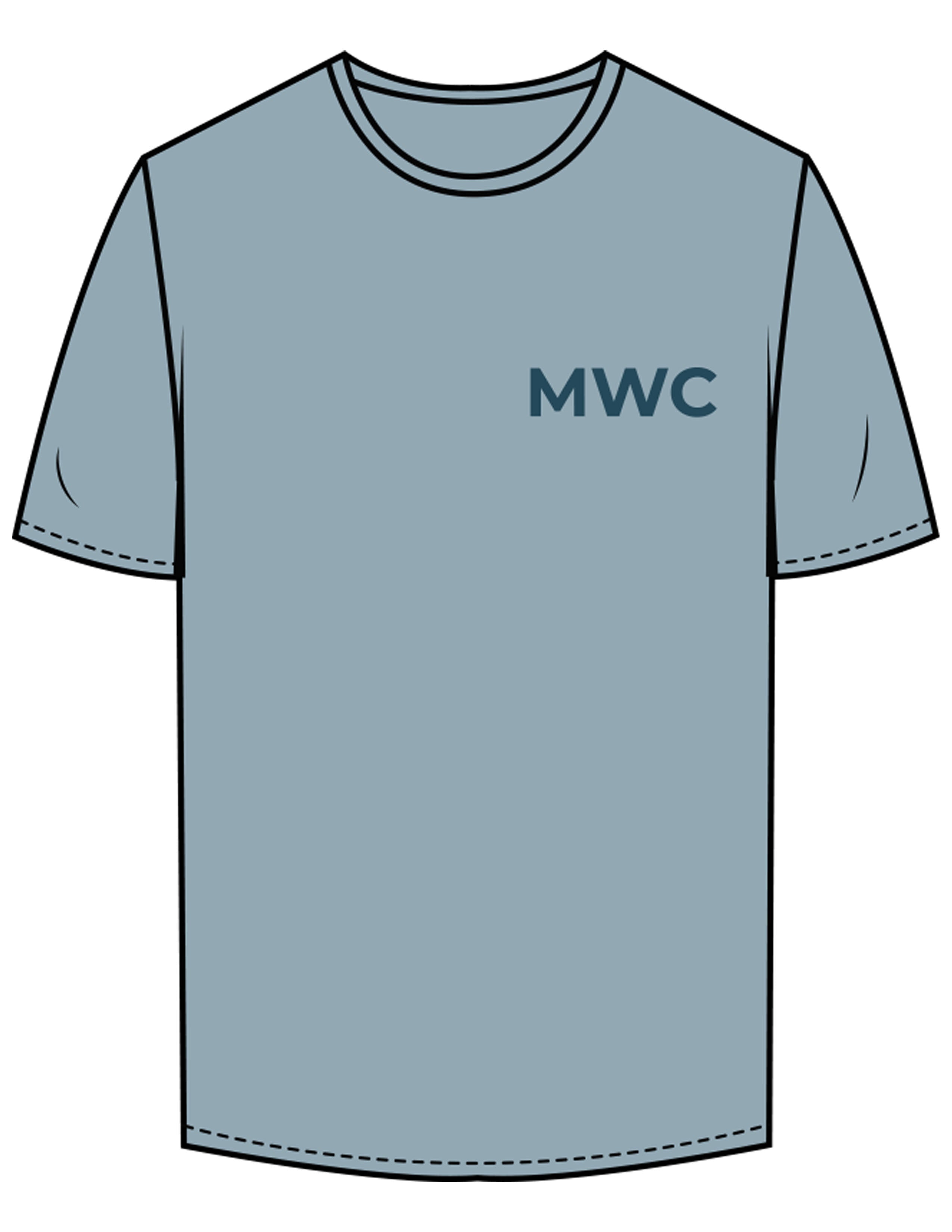 The Mens Tee - Mineral - Movement With Chels - Left Chest - Printed - Dark Blue