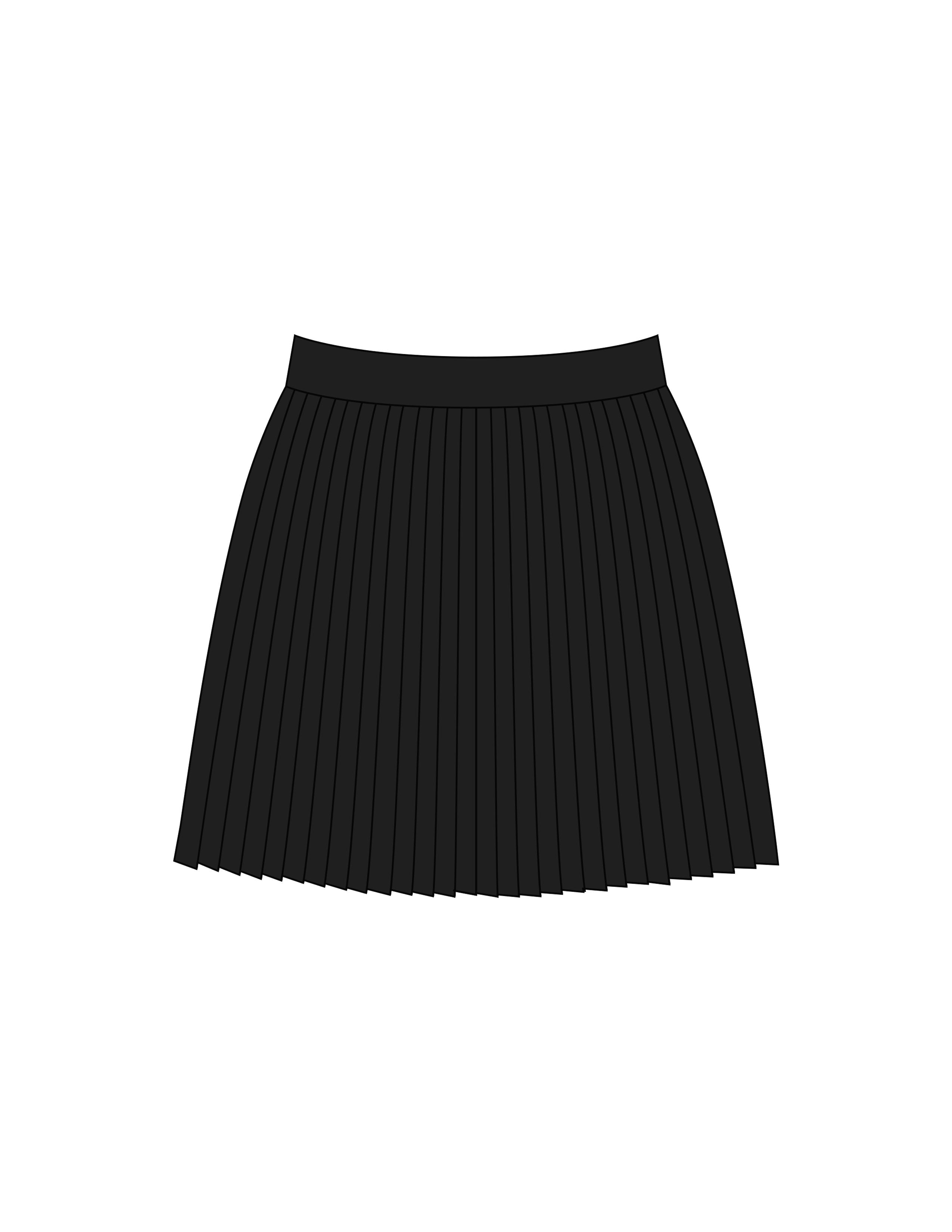 The Sporty Skort - Black - Gladden Gains - Back Waistline - Printed - White
