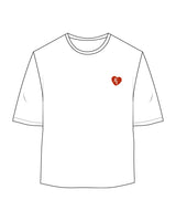 The Oversized Crop Tee - White - M4Lagree - Left Chest Logo & Center Back Stacked - Printed - Full Color