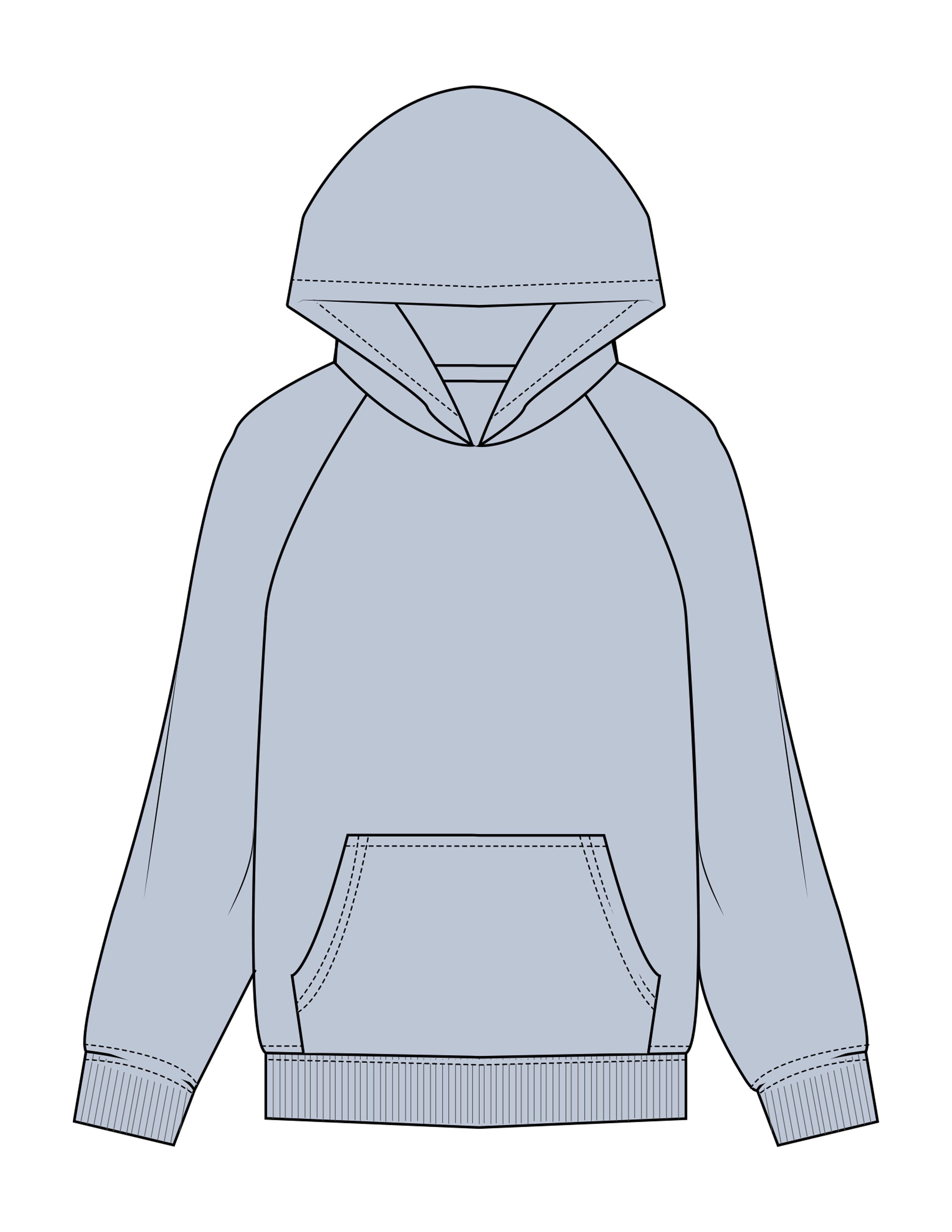 The Womens Hoodie - Powder - Rebel Ride - Back Image Stacked - Printed - White