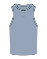 The Ribbed Full Length Tank - Powder - PLATFORM - Center Chest - "Platform" Logo - Embroidered - Tone on Tone