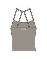The Womens Sporty Tank - Grey - Coach Code - Top Back - Text - Printed - White