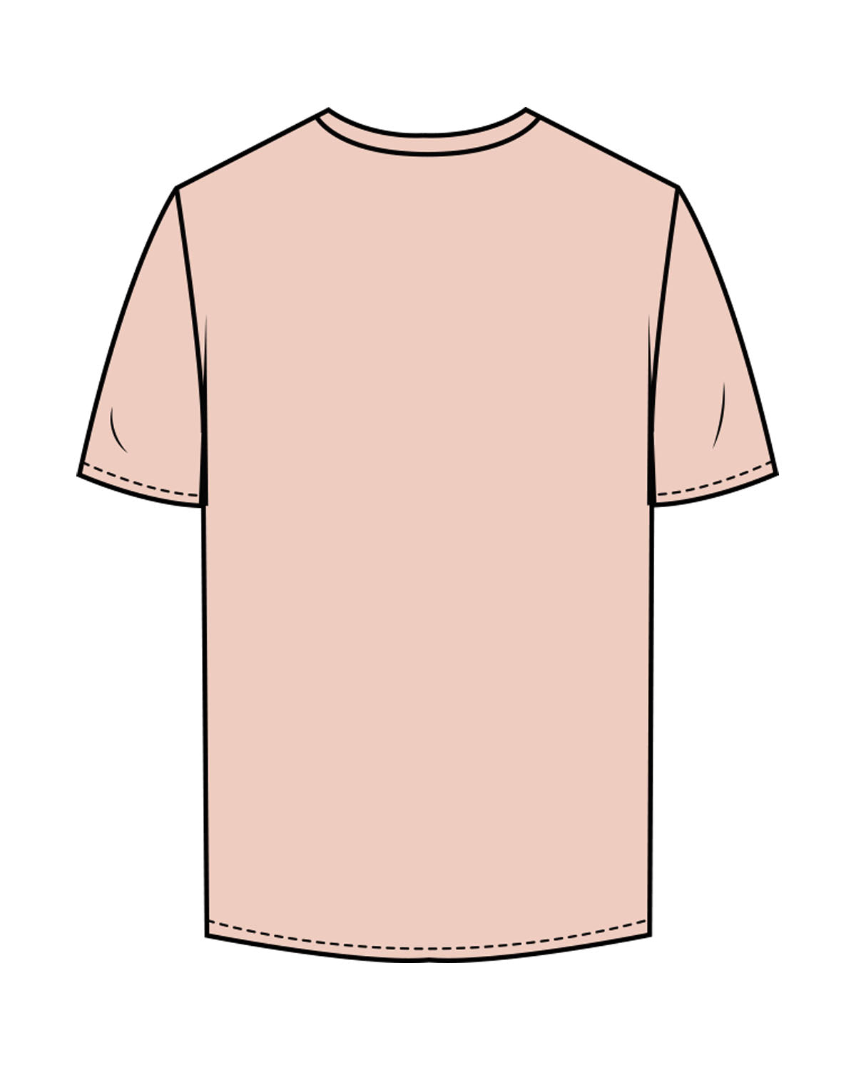 The Mens Tee - Pale Pink - Odyssey Performance - Center Chest Stacked - "EST 2020" - Printed  - White
