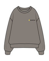 The Mens Crewneck - Washed Gray - SWEATDREAMS - Left Chest "ENCINITAS" & Back Stacked - Printed - Full Color