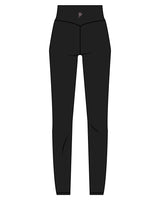The Basic Legging - Black - Platinum Pilates - Waist Center - Pink