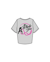 The Crop Tee - Heather - The Whole You Wellness - Left Chest & Back Image - Printed - Full Color