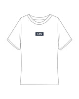 The Baby Tee - White - C Wickson - Center Chest Logo - Printed - Full Color