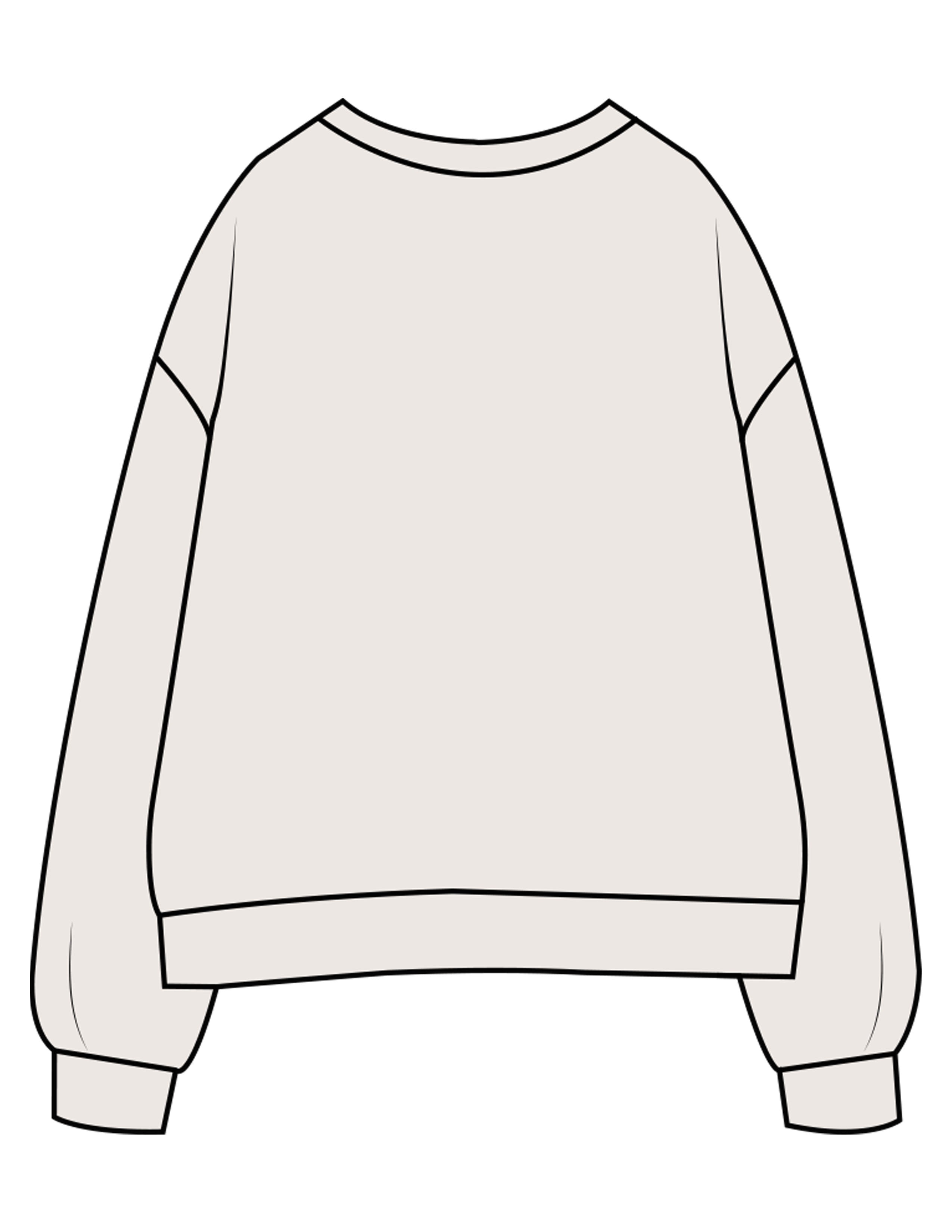 The Mens Crewneck - Bone - The Stu - Center Chest - EMB - Tone on Tone