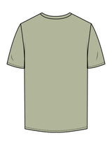 The Mens Tee - Pistachio - SWS - Left Chest & Left Sleeve - Printed - Brown