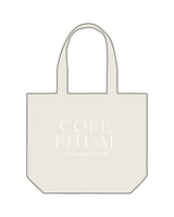 The Tote Bag - Natural - Core Ritual - Center Stacked Founders Club - White