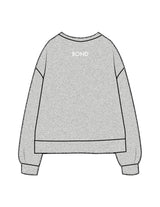 The Recycled Unisex Crewneck - Heather - Bond Fitness - Center Chest Round & Upper Back - Printed - White
