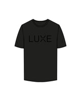The Mens Tee - Black - Lagree Luxe - Center Chest & Back Neckline - Printed - Tone on Tone