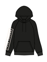 The Womens Heavyweight Hoodie - Black - Fase Lagree - Right Sleeve & Back Image - Printed - Full Color