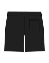 The Mens Sweat Shorts - Black - Haus of Fitness - Left Leg Round - Printed - Full Color