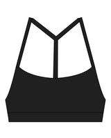 The Basic Bra - Black - M4Lagree - Back Center Icon - White
