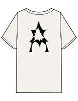 The Mens Heavyweight Tee - Butter - Activate House - Left Chest & Center Back - Printed - Black