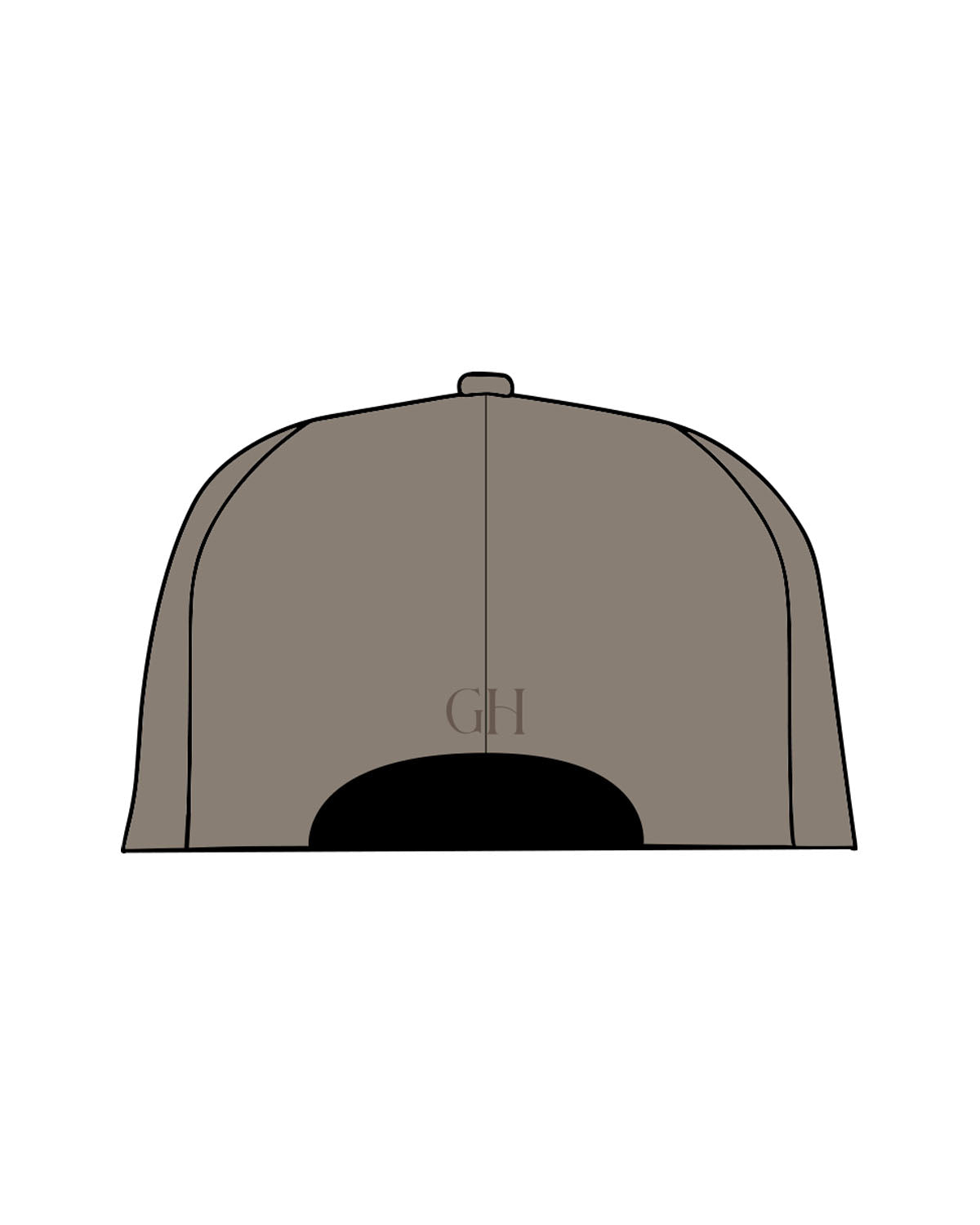 The Dad Hat - Olive - Golden Hour Pilates - Crown Stacked - Back "GH" Logo - Embroidered - Tone on Tone