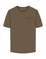 The Mens Tee - Walnut - RPCS - Left Chest Stacked - Printed - Tone on Tone