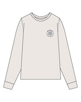 The Mens Long Sleeve - Bone - MD Hyperbaric - Left Chest Round & Back Diamond - Printed - Navy