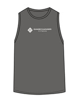 The Classic Full Length Tank - Shadow - Game Changer - Chest Stacked - Printed - White