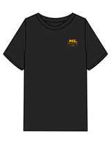 The Mens Heavyweight Tee - Black Stone - ML Contracting LLC - Left Chest & Back Image - Printed - Full Color
