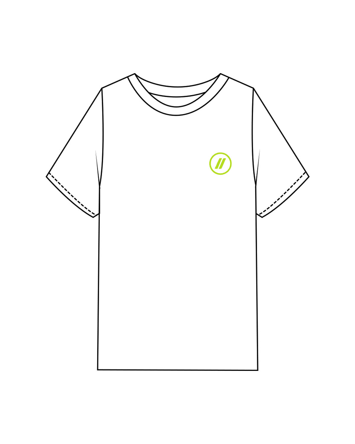 The Mens Heavyweight Tee - White - Blenders - Left Chest & Back "PACIFIC BEACH" - Printed - Full Color
