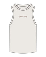The Ribbed Full Length Tank - Bone - Coach Code - Chest Center - Embroidered - Bone