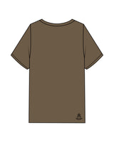 The Mens Heavyweight Tee - Walnut - Spa Kingston - Center Chest Stacked & Back Corner - Printed - Black