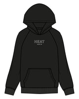 The Mens Hoodie - Black - Heat Bootcamp - Center Chest & Upper Back - Printed - White