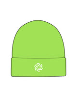 The Beanie - Safety Green - The Body Refinery - Center Logo - White