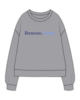 The Recycled Unisex Crewneck - Heather - LLR - Center Chest & Back Stacked - Printed - Full