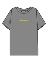 The Mens Boxy Tee - Shadow - Try Smile Collective - Center Chest & Back Bear - Printed - Light Yellow