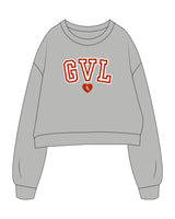 The Oversized Crop - Heather - M4Lagree - Center Chest Stacked - Printed - Full Color