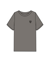 The Mens Heavyweight Tee - Washed Gray - PURE QUALITY -  Left Chest & Back Center Stacked - Black