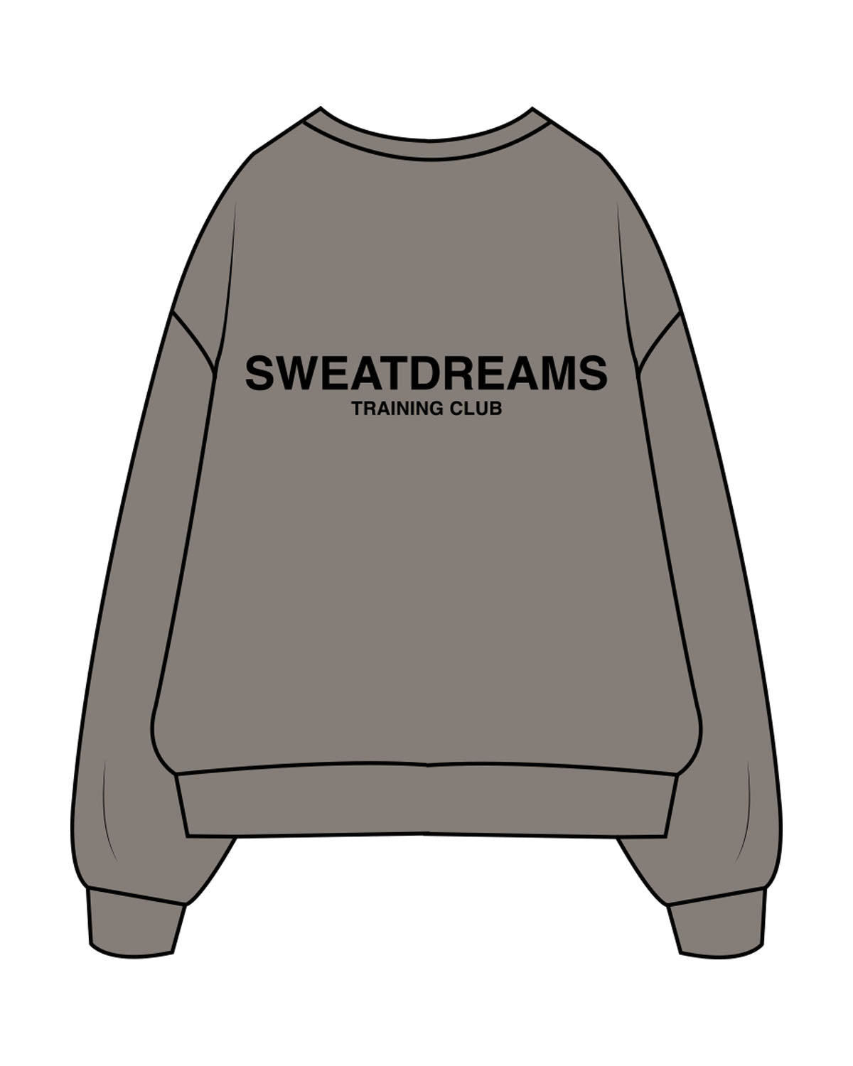 The Mens Crewneck - Washed Gray - SWEATDREAMS - Left Chest "OCEANSIDE" & Back Stacked - Printed - Full Color