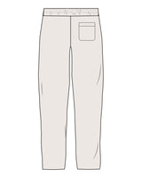 The Straight Leg Sweatpant - Bone - Platinum Pilates - Left Leg Stacked - Printed - Full Color