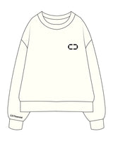 The Mens Heavyweight Crewneck - Off White - C2 Financial - Left Chest - Right Wrist - Printed - Black