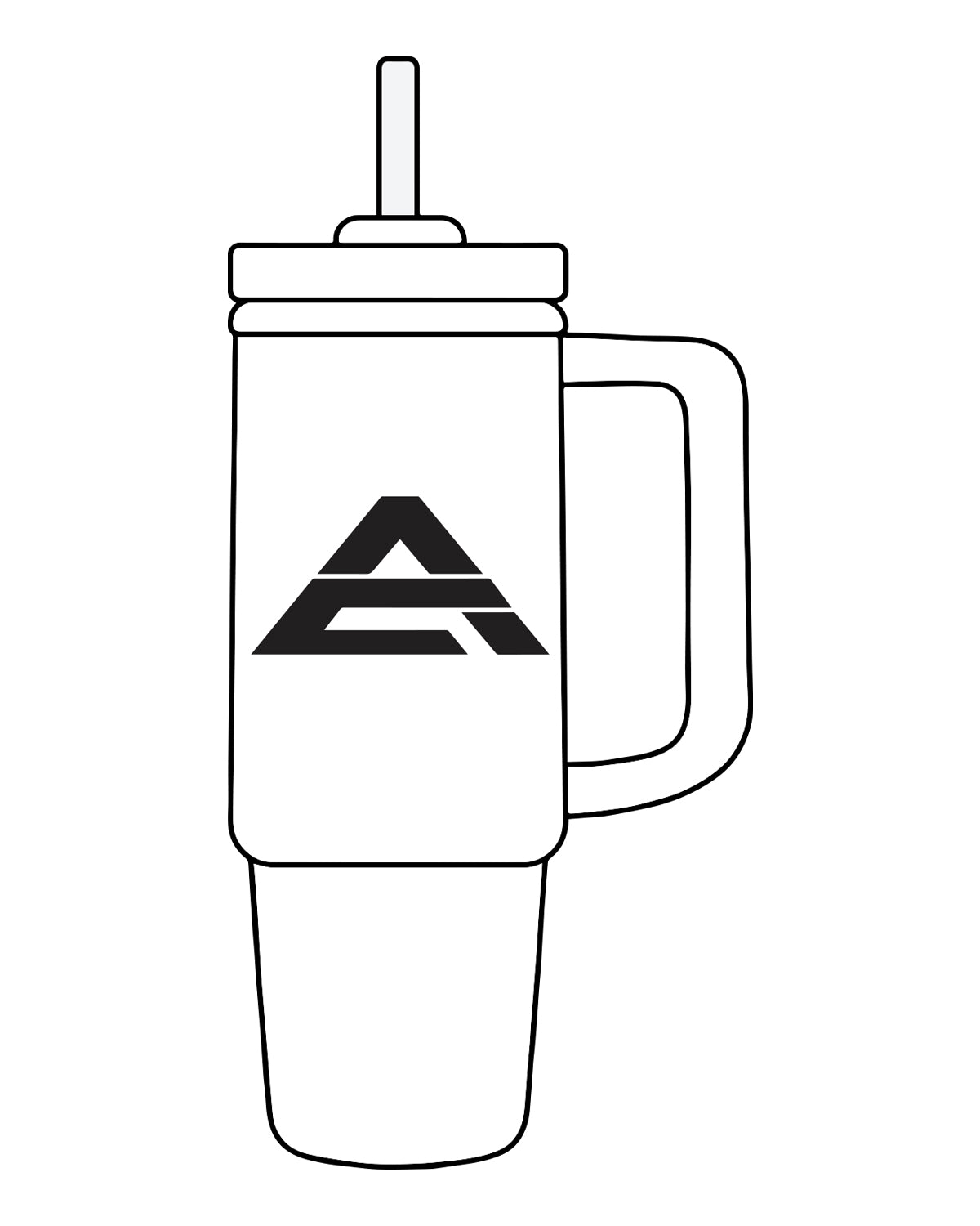 The Tumbler Cup - White - Athletic Culture - Center - Icon -  Black